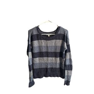 AE Stripped Woven Sweater